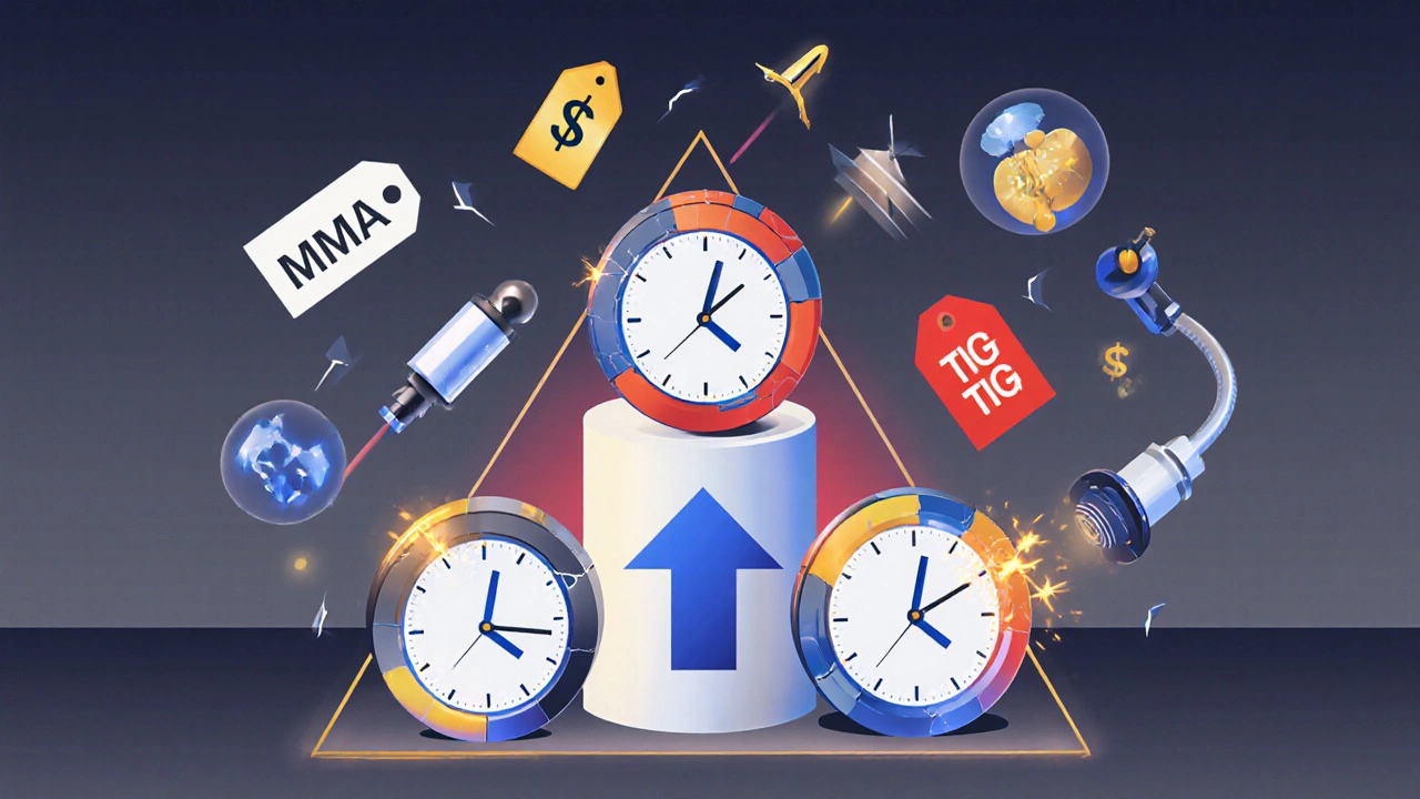 Сравнение стоимости сварки: ММА, МИГ/МАГ и ТИГ как три столба, МИГ/МАГ — оптимальный выбор.