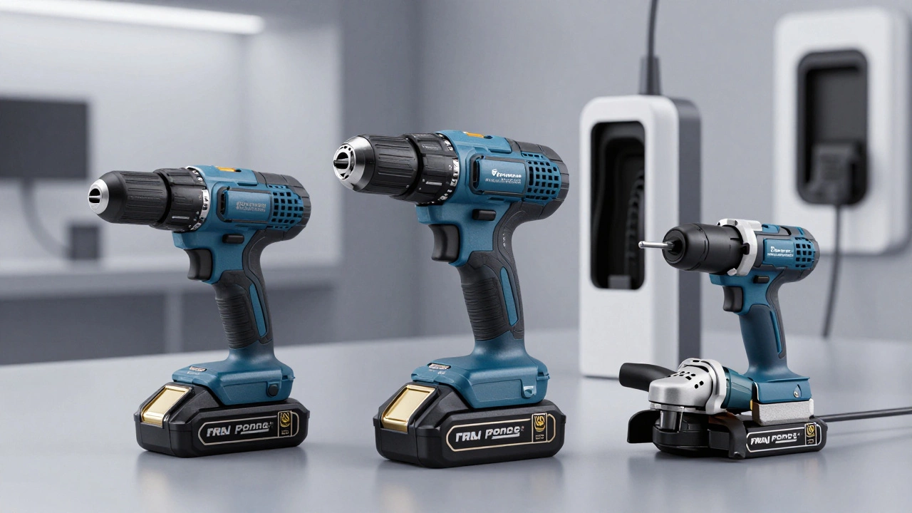 Набор аккумуляторного электроинструмента с общим аккумулятором